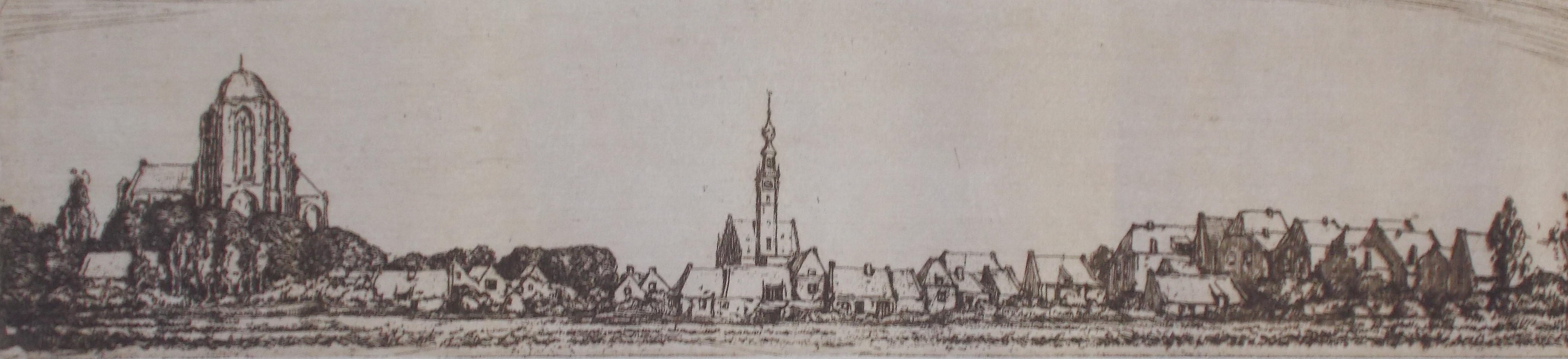 Herman Heuff - Gezicht op Veere verkocht voor € 40!