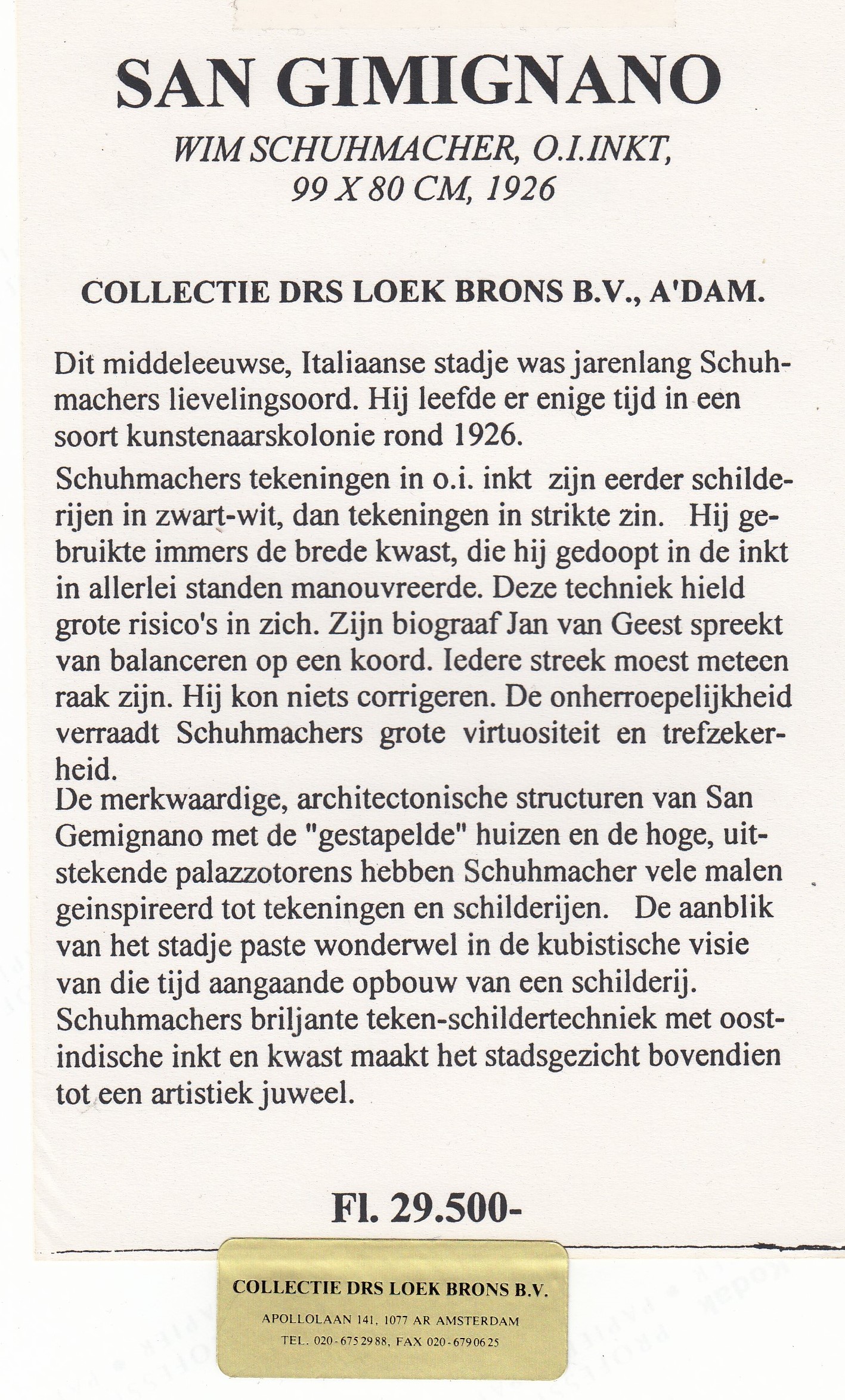 Wim Schuhmacher - 2 x Promotiefoto verzameling Loek Brons kopen? Bied vanaf 1!