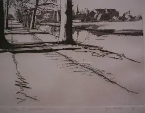 Buy Hans Almekinders - Zicht op 's Graveland.? Bid from 75!