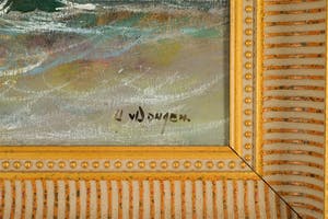 Harrij van Dongen - Olieverf - Zeegezicht kopen? Bied vanaf 135!