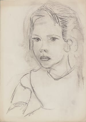 Joe Wols - Potloodtekening, Figuur kopen? Bied vanaf 1!