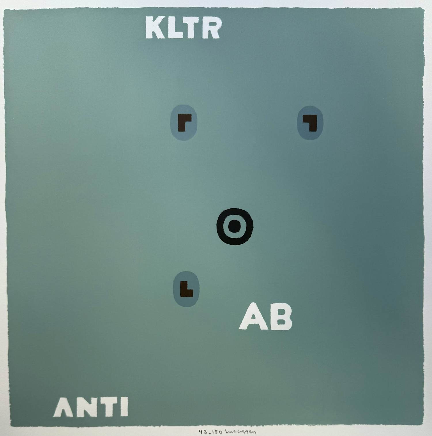 Reinier Lucassen - handgesigneerde kleurenzeefdruk | 'KLTR AB ANTI' kopen? Bied vanaf 120!