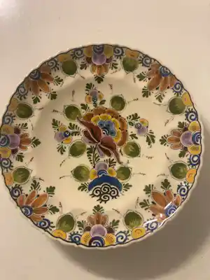 Kunstaardewerkfabriek Regina - Prachtig en volledig gaaf en uniek wandbord (PD_1_2e). verkocht voor € 20!