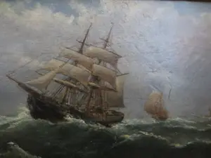 Pieter Cornelis Dommersen - (1834-1912) Zeegezicht kopen? Bied vanaf 600!