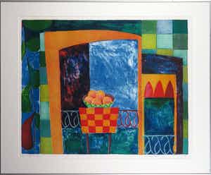 Fenneke van der Elst - Litho, Villa Fiorita - Ingelijst (Groot) verkocht voor € 1!