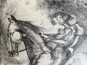 Buy Willy Meysmans - Ruiter op een steigerend paard? Bid from 50!