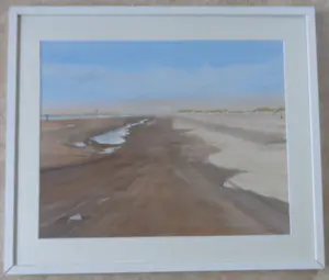 Franklin Meijer - STRANDZICHT / ORIGINEEL WERK / 63x73cm / KADER / SIG / 2022 kopen? Bied vanaf 95!