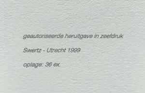 Willem Sandberg - Felicitation, zeefdruk - Gratis verzending binnen Nederland! kopen? Bied vanaf 50!