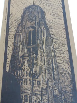 Huib Luns - Kromhout's Toren 1913 - Raadhuis Rotterdam (prijsvraag) kopen? Bied vanaf 10!