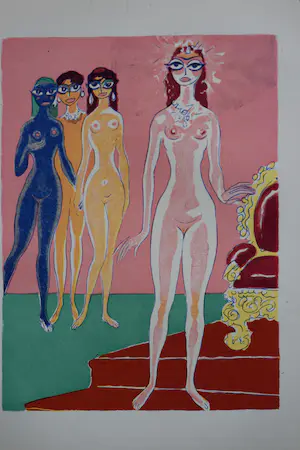 Kees van Dongen - Houtgravure - La Jouvencelle - 1955 kopen? Bied vanaf 50!