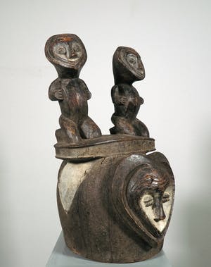 Kwele - Hout, Helmmasker kopen? Bied vanaf 1!