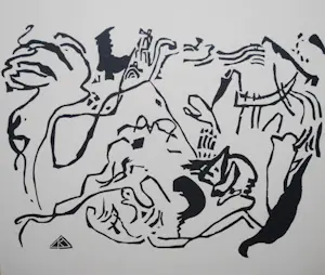 Wassily Kandinsky - originele houtsnede: Das jüngste gericht-Het laatste oordeel kopen? Bied vanaf 50!