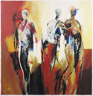 Peter Meijer - Zeefdruk, Wandeling - Ingelijst (Groot) kopen? Bied vanaf 50!