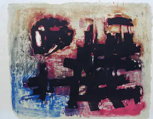 AcheterWim Motz - monoprint: abstract - 1960? Enchérissez de 59!
