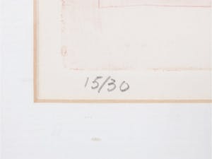 Louttre B. - Le Lys tout court, fraai bloemstilleven , kleurenets met reliëfdruk uit 1985 kopen? Bied vanaf 1!
