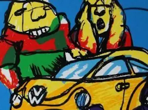 AcheterHerman Brood - Zeefdruk: Beetle? Enchérissez de 295!