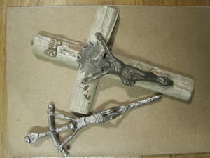 Heiligenbeeld - Crucifix kopen? Bied vanaf 16!