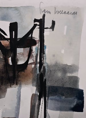 Frans Hollaardt - Fabriek, aquarel kopen? Bied vanaf 1!