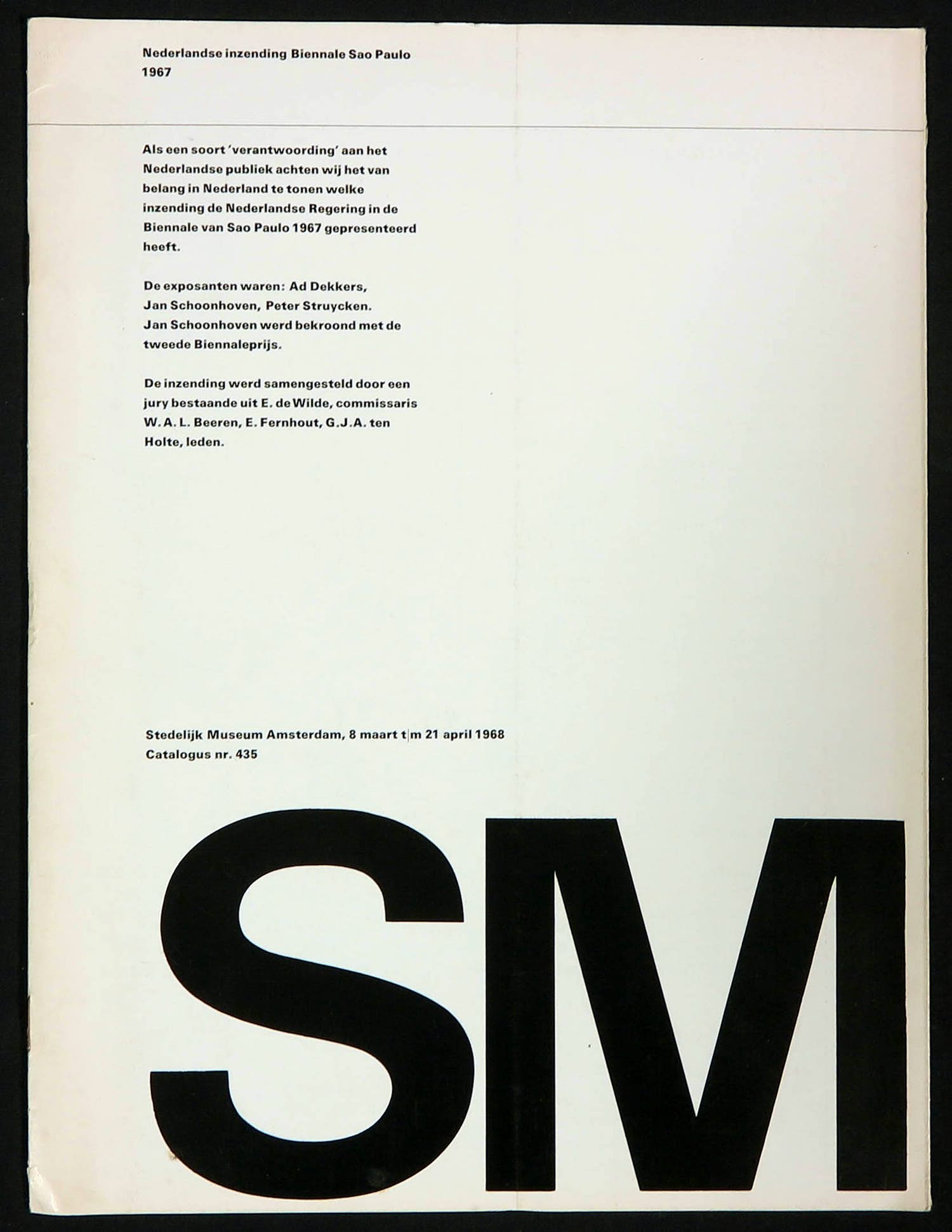 Ad Dekkers - en anderen - Nederlandse inzending Biënnale Sao Paulo 1967 kopen? Bied vanaf 1!