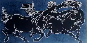 Hans Erni - litho - La course de chars verkauft für € 10!