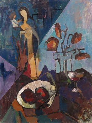 Tonny Ros - Olieverf op doek, Stilleven - Ingelijst kopen? Bied vanaf 10!