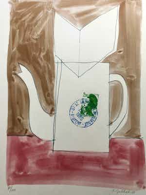 Klaas Gubbels - De hele dag thee en lezen verkocht voor € 250!