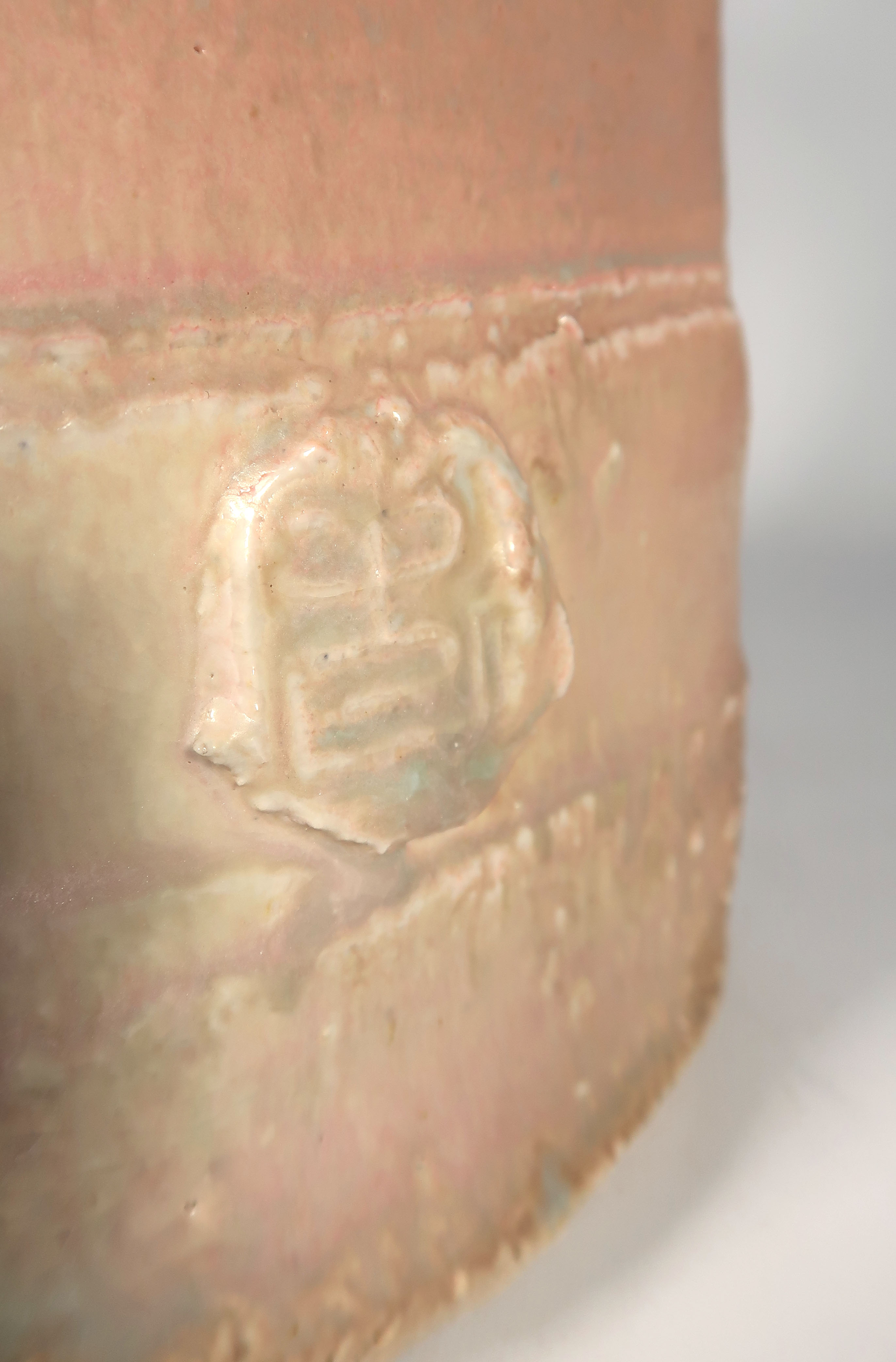 Colin Pearson - Keramiek, Groen en roze geglazuurde kan kopen? Bied vanaf 350!