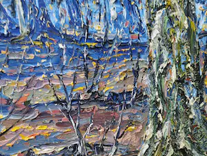 Peter van den Braken - Late Herfst -expressionistisch olieverf- kopen? Bied vanaf 350!