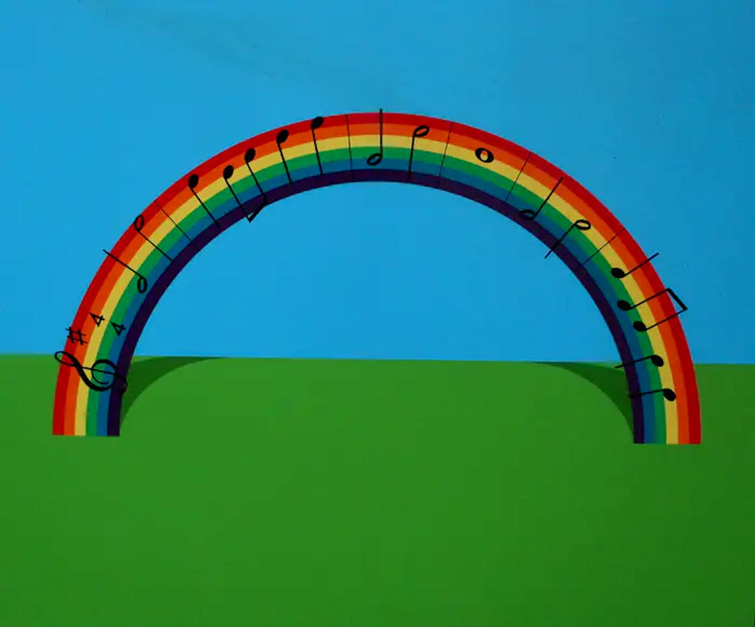 Patrick Hughes - Zeefdruk: Over the Rainbow - 1980 kopen? Bied vanaf 1!