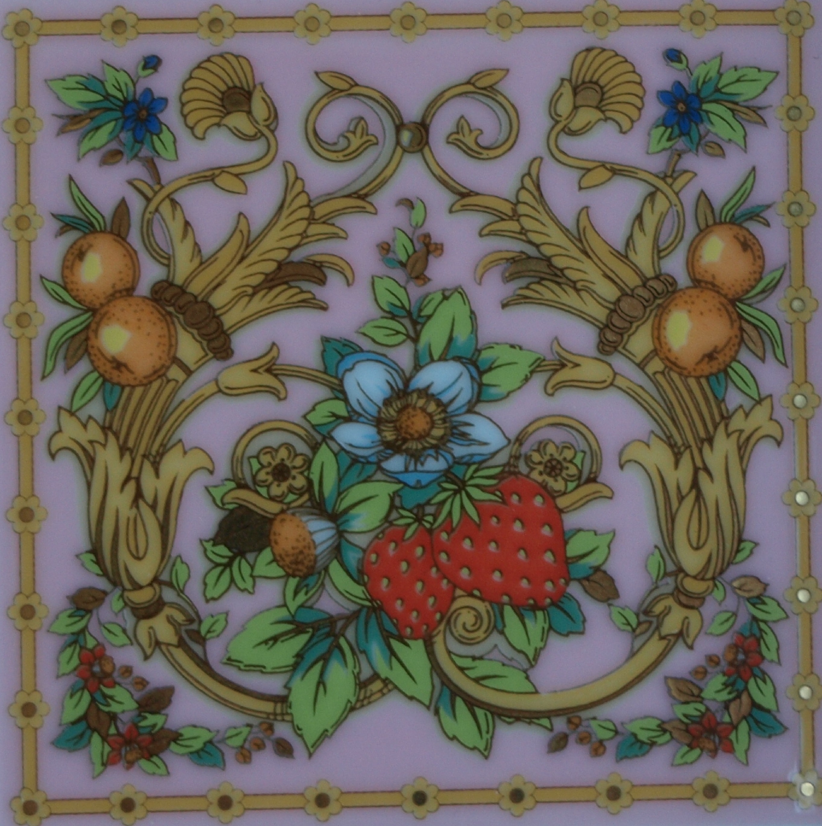 Gianni Versace - Versace meets Rosenthal – Le Jardin de Versace – Vierkant schaaltje kopen? Bied vanaf 1!