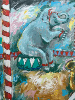 Annemarie de Groot - handgesigneerde zeefdruk | 'Circus' | 1993 kopen? Bied vanaf 1!