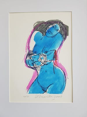 Corneille - 1922-2010 litho naakt in lijst handgesigneerd,genummerd en gedateerd kopen? Bied vanaf 100!