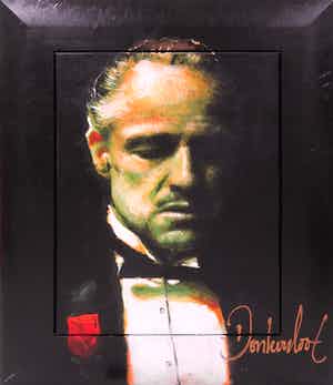 Peter Donkersloot - Handbeschilderde giclée, The Godfather - Ingelijst (Groot) verkocht voor € 500!