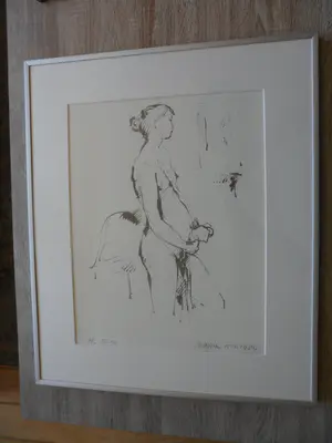 Nic Jonk - Zeefdruk, Vrouw , uit 15-03-1984 kopen? Bied vanaf 35!