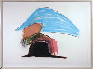 Wim Gijzen - Krijt en houtskooltekening, Zonder titel - Ingelijst (Groot) kopen? Bied vanaf 50!