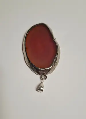 Nieuwe zilveren hanger met Rode Agaat kopen? Bied vanaf 45!