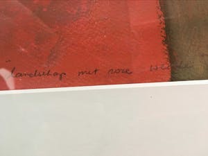 Lita van Engelenhoven - Landschap met roze weide kopen? Bied vanaf 75!