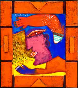 Clemens Briels - Retrato de fuentes desconocidas V - Origineel verkocht voor € 550!