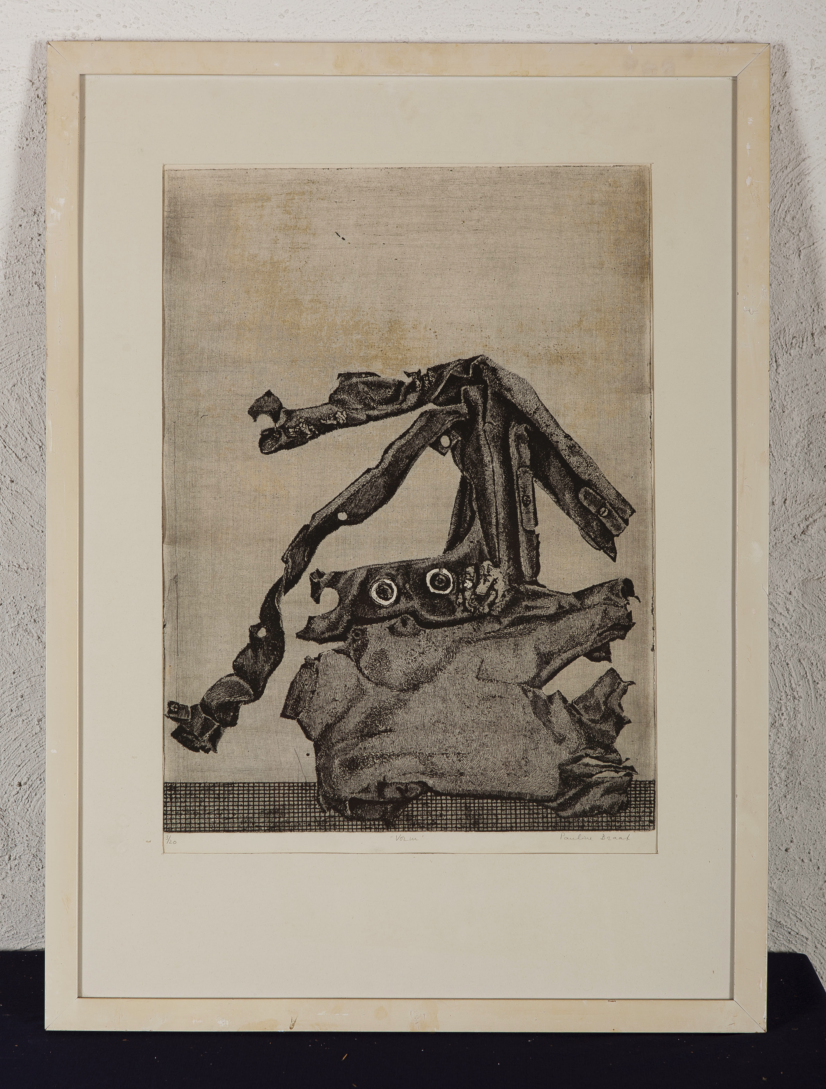 Pauline Braat - Vorm 1 - Ets op papier - gesigneerd r.o. - oplage 3 / 20 - BKR Den Haag kopen? Bied vanaf 10!