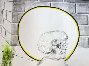 Roger Raveel - Z. in een vreemde ruimtelijke confrontatie verkocht voor € 395!