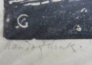 Salomon Garf - Gezicht op Boullion,Stad in Luxemburg en portret van een boer kopen? Bied vanaf 15!