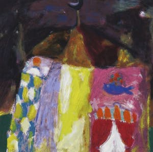 Eugene Brands - Zeefdruk, Circustent - Ingelijst kopen? Bied vanaf 200!