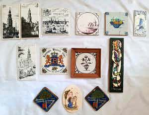 Ceramic tiles collection antique 13 stuks verkocht voor € 1!