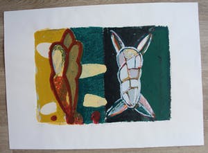 Piet Warffemius - zeefdruk: Slangekracht - 1991 kopen? Bied vanaf 49!