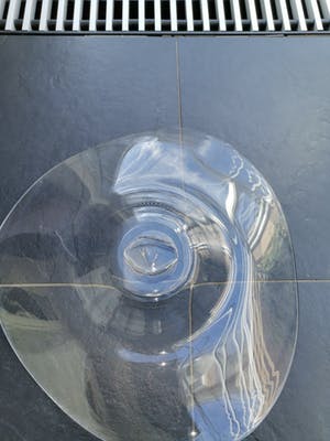 Corry Ammerlaan - Prachtige grote glazen design schaal kopen? Bied vanaf 30!