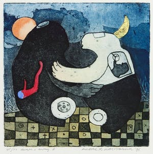 Michel van Overbeeke - Kleurenets met bladgoud, Aware away I kopen? Bied vanaf 1!