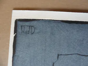 Willy van der Duyn - Houtsnede. Titel, "Traan van de aap". kopen? Bied vanaf 40!