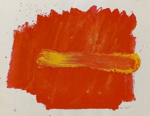 Bram Bogart - Abstracte compositie, litho (netjes ingelijst) kopen? Bied vanaf 475!