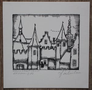 Toon Tieland - Litho - zalig kerstfeest gezond 1983 kopen? Bied vanaf 50!