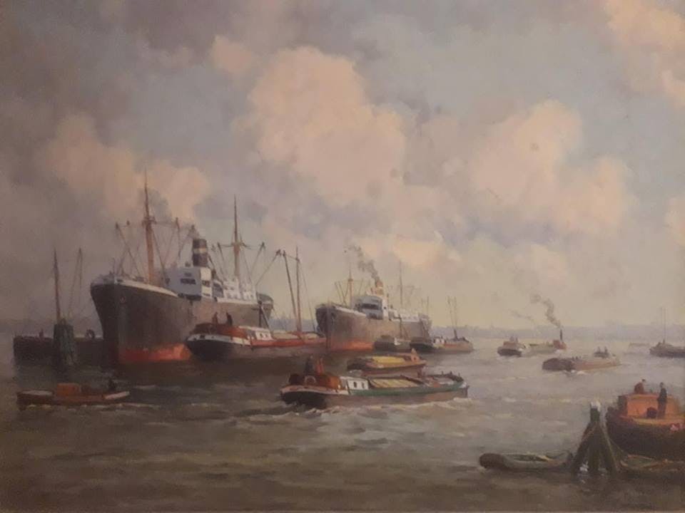 Pieter Wagemans - Groot havengezicht, P.J.A.Wagemans (Prijs verlaagd, laatste kans) kopen? Bied vanaf 499!